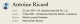 Antoine Ricard - 1814-1821 ancestry.com profile info