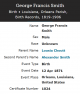 George Francis Smith - 1871 Birth Information