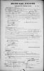 Raymond F. Saunders & Lozella Florence Harden - 1921 Marriage Certificate