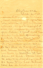 1935 Letter from Phoebe Bishop to daughter, Betty & family