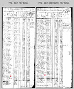 John Sinah, Sr. (Siner) • 1777-1779 Revolutionary War Muster Rolls & Pay Rolls