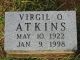 Virgil Ocil Atkins - gravestone