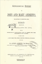 Genealogical History of John and Mary Andrews
