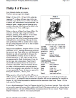 Philip I 'the Amorous' King of France (PDF Wiki)