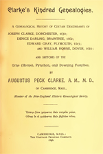 Clarke's Kindred Genealogies - Pynchon Genealogy