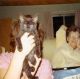 Mary Nash, cat & ? - July 1970