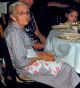 Ora Ella Skaggs Couch Berninger at Table - 1949